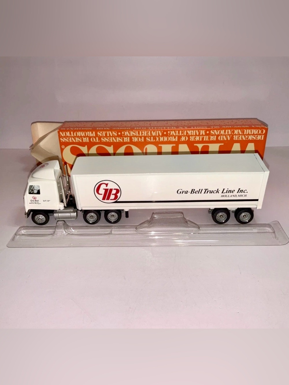 Vintage Winross Gra-Bell Truck Line Inc 1/64 Diecast Semi With Box